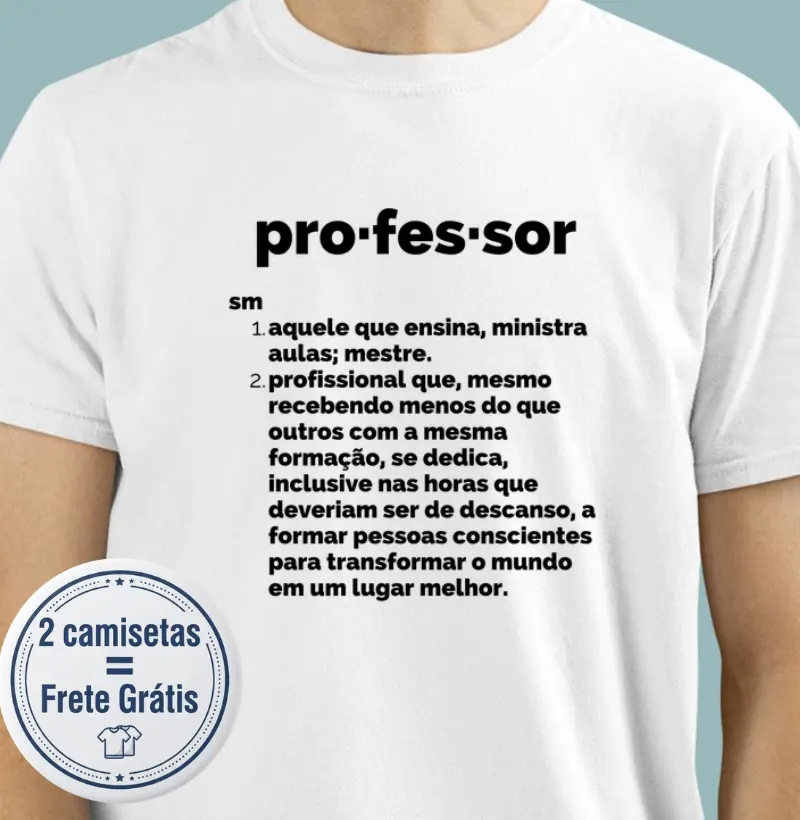 Camiseta Premium Professor/Pedagogo