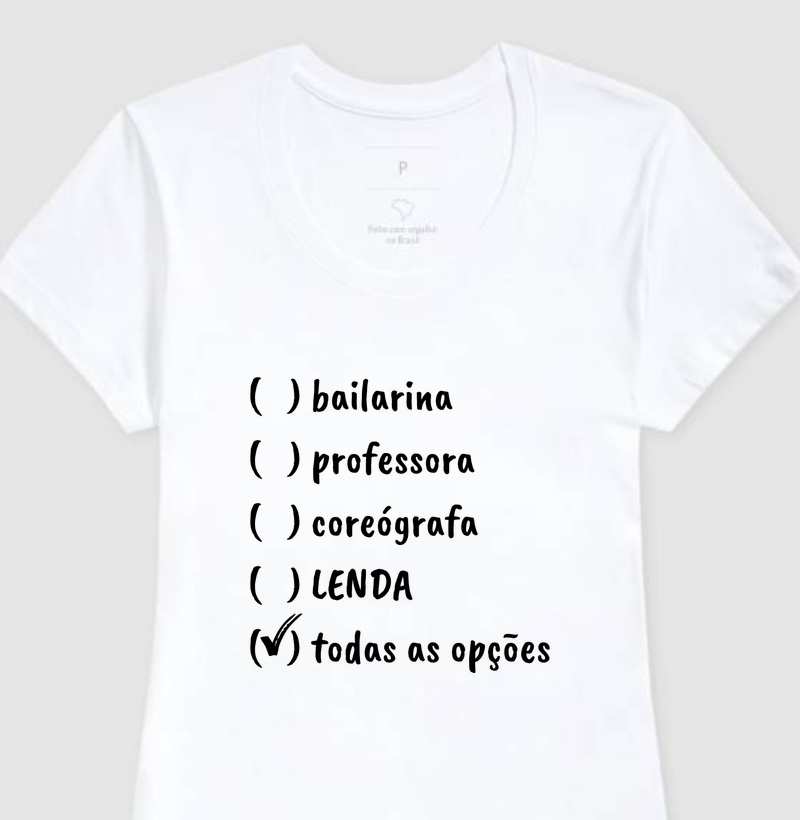 bailarina, todas as opções