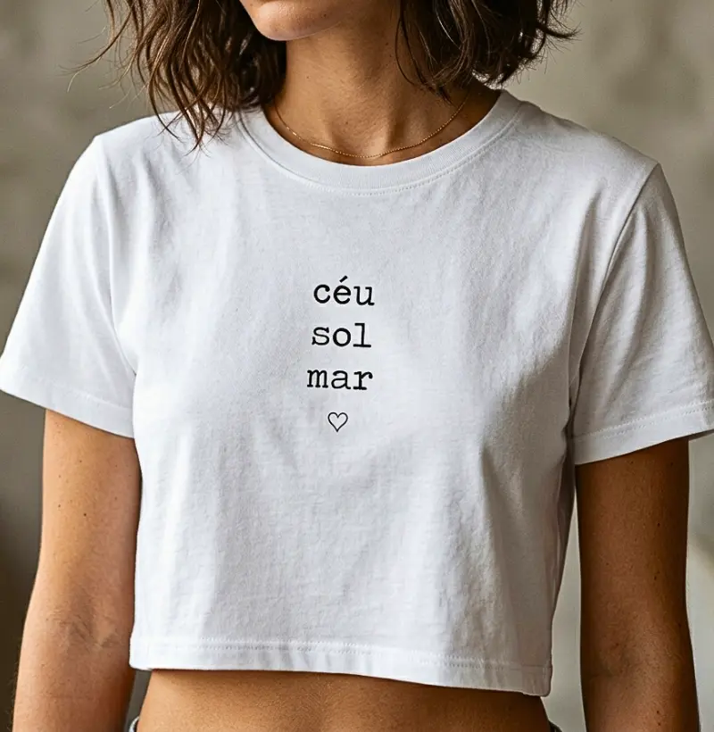 Cropped - Céu Sol Mar | Surf For Fun Wear