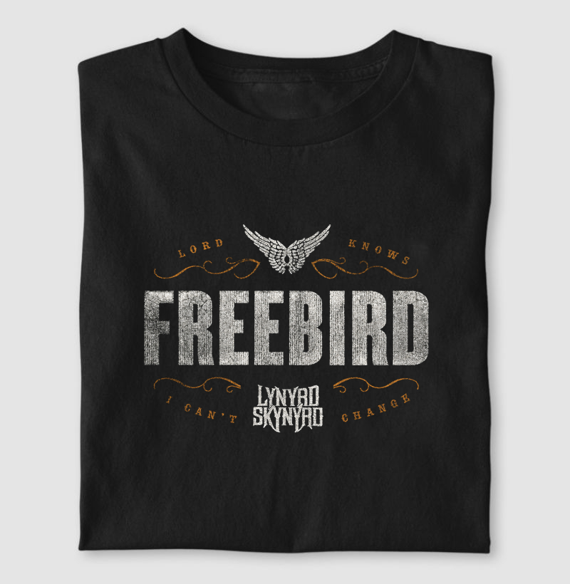 Camiseta Vintage Free Bird