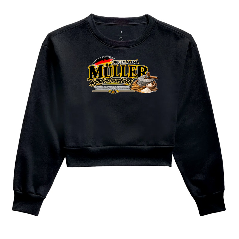 Müller  - Cropped Moletom