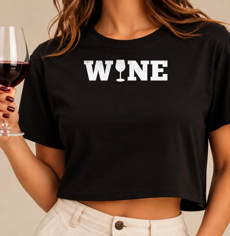 Camiseta Wine - Cropped
