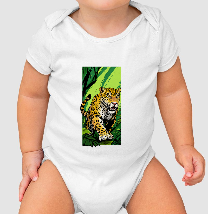 Body Infantil Onça-Pintada na Mata