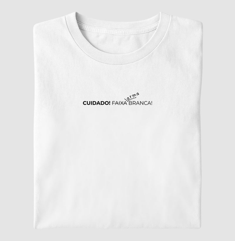 Camiseta Faixa Branca/Arma Branca