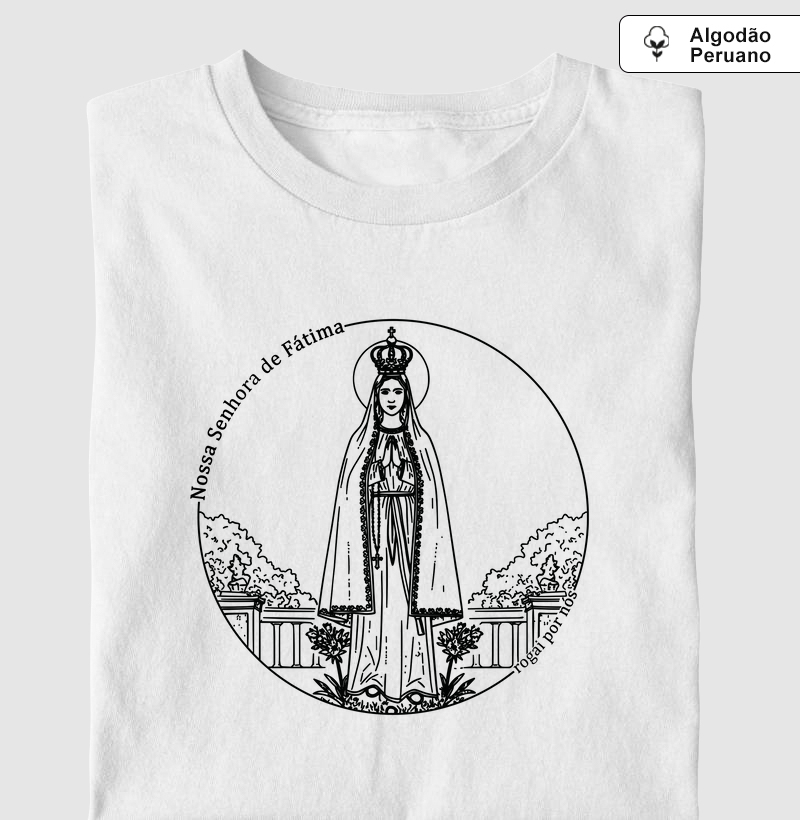 Nossa Senhora de Fátima Minimalista - Algodão Peruano
