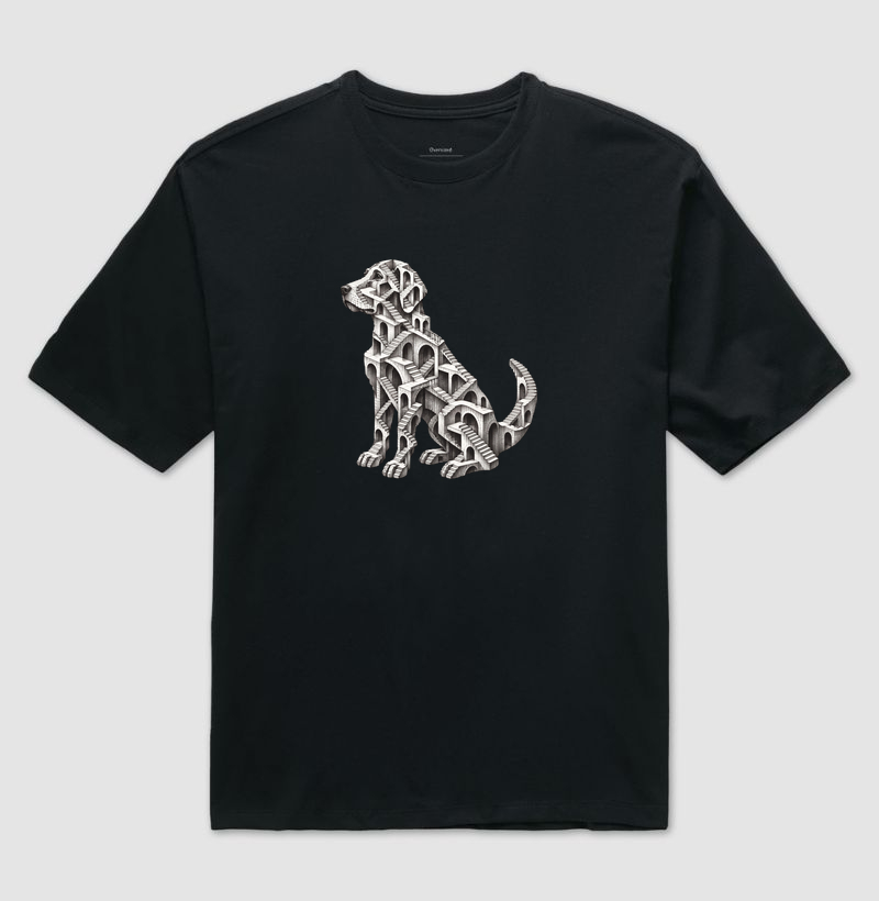 Escada Impossível - Cachorro - Camiseta Oversized