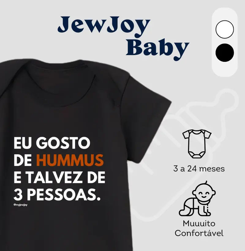 Eu gosto de hummus e talvez de 3 pessoas