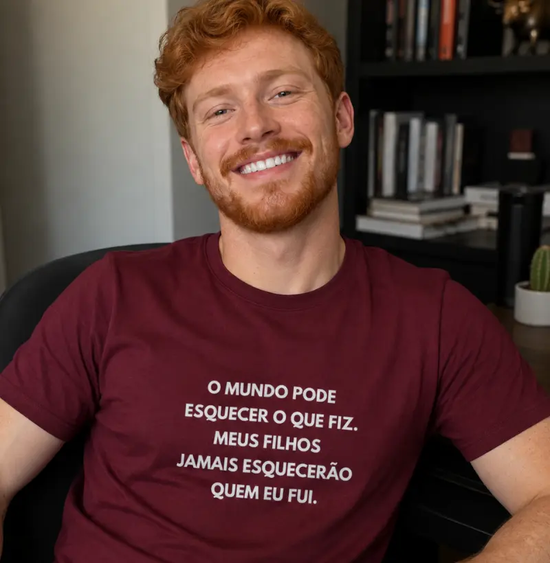 O mundo pode esquecer o que fiz. Meus filhos jamais esquecerão quem eu fui.