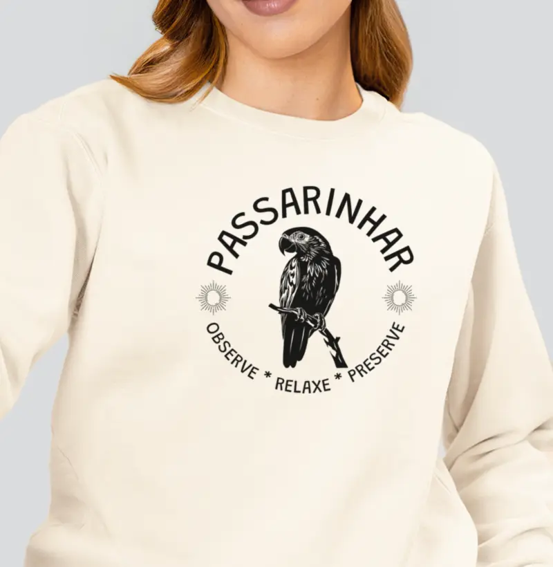 Passarinhar Arara - Moletom