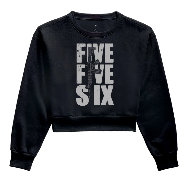 Cropped Moletom Militar Five Five Six Magnata556