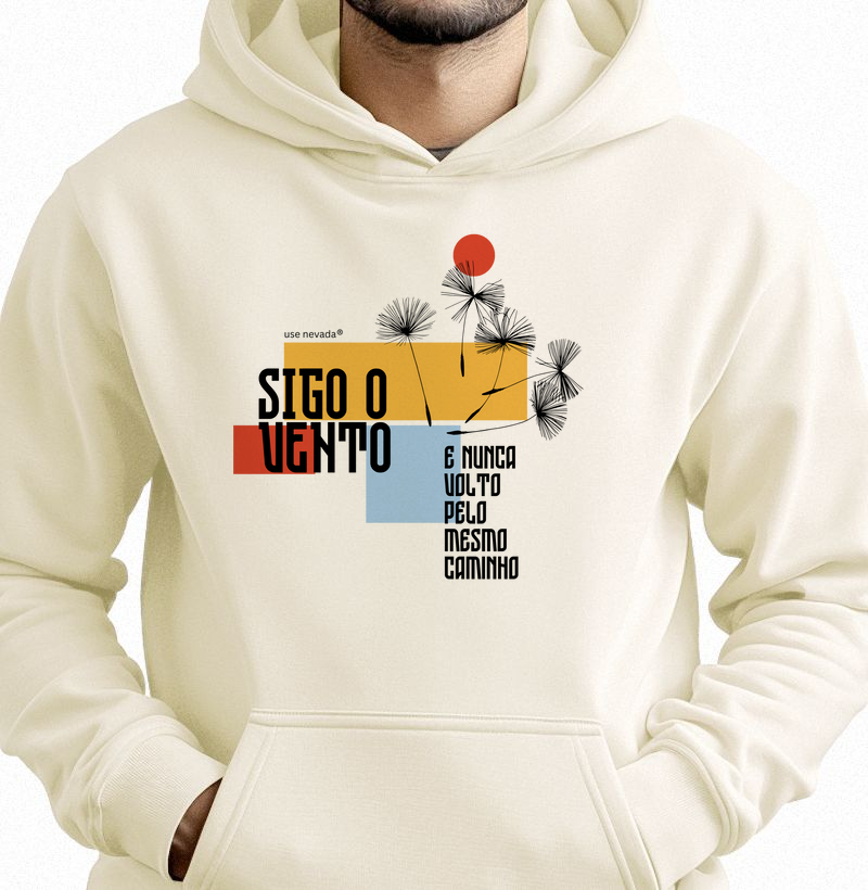 Hoodie Moletom - Sigo o vento