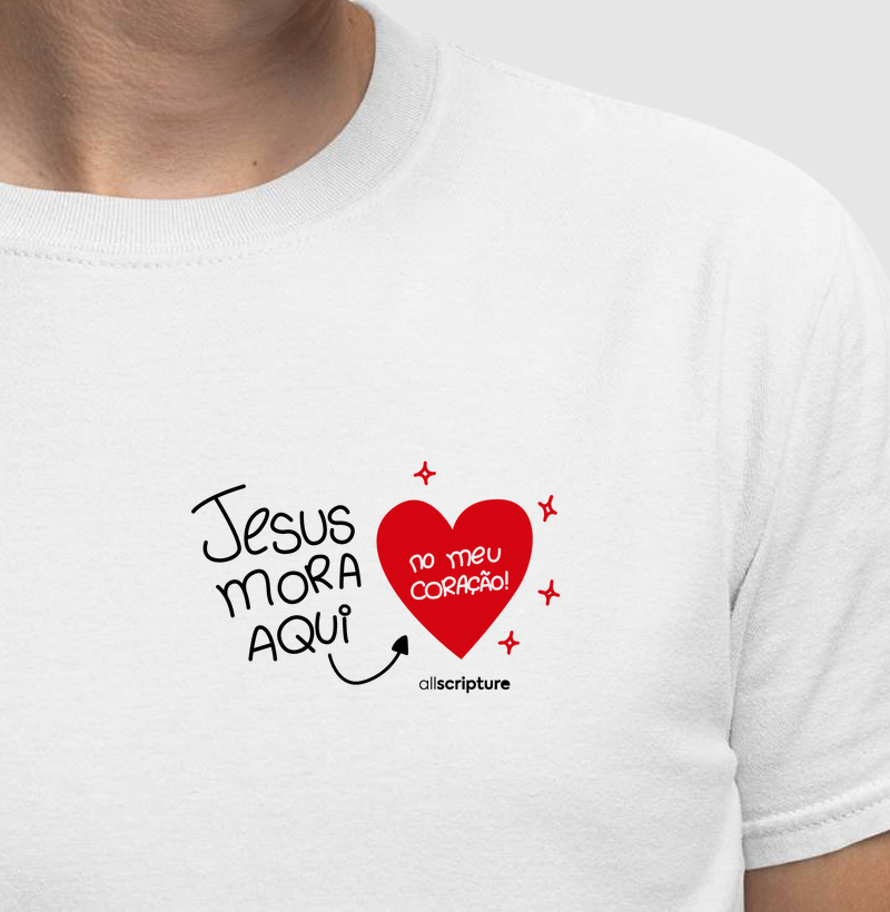 Jesus mora aqui - vermelho