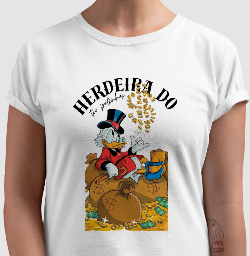 Camiseta Herdeira do Tio Patinhas 