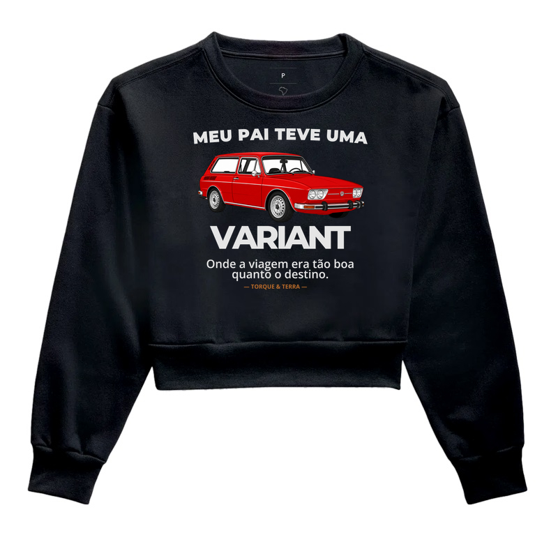 Meu pai teve uma - VARIANT - vermelha - Cropped Moletom
