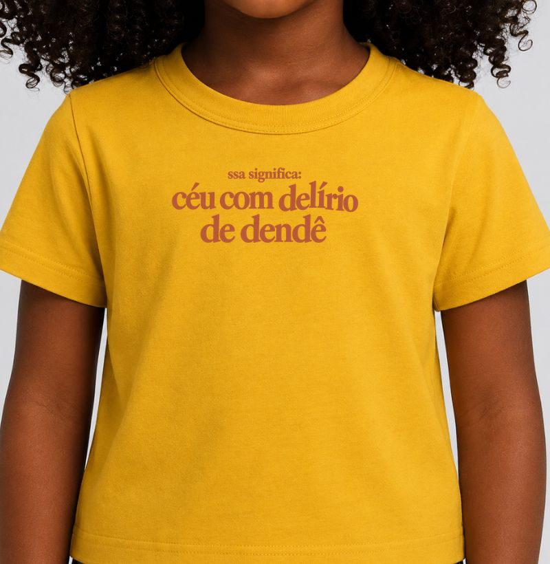 Delírio de dendê - Camiseta Infantil