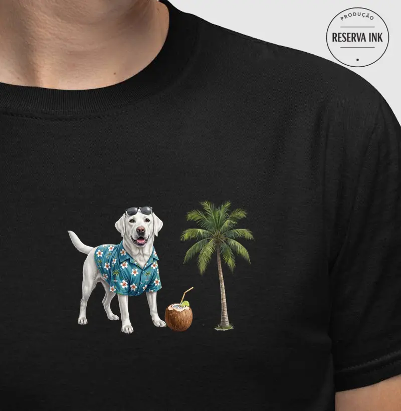 Labrador Branco - Férias