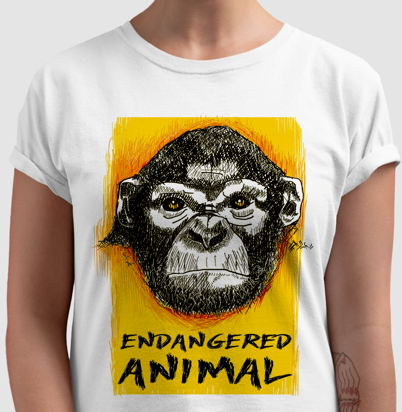 Camiseta Macaco Chimpanzé