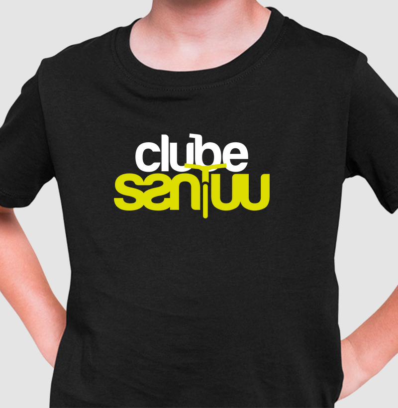Camiseta Infantil Unissex "Clube Santuu" 