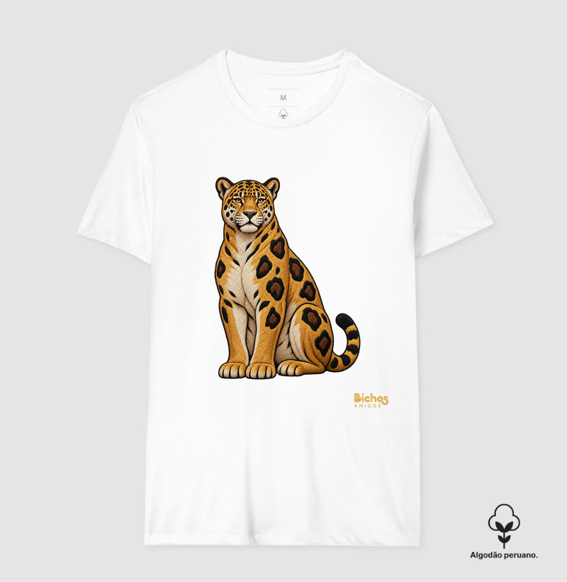 Onça Pintada - Camiseta Algodão Peruano