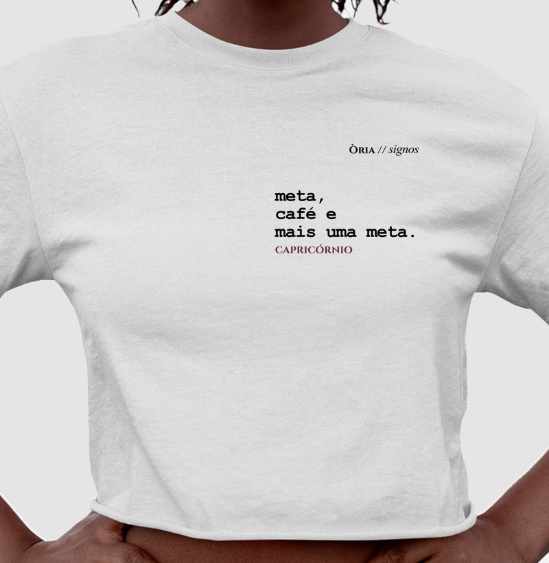 Capricórnio - meta, café e mais uma meta.