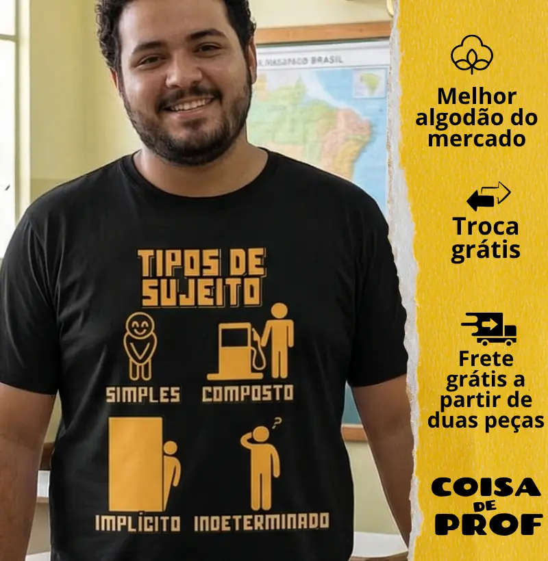 Camiseta Tipos de Sujeito