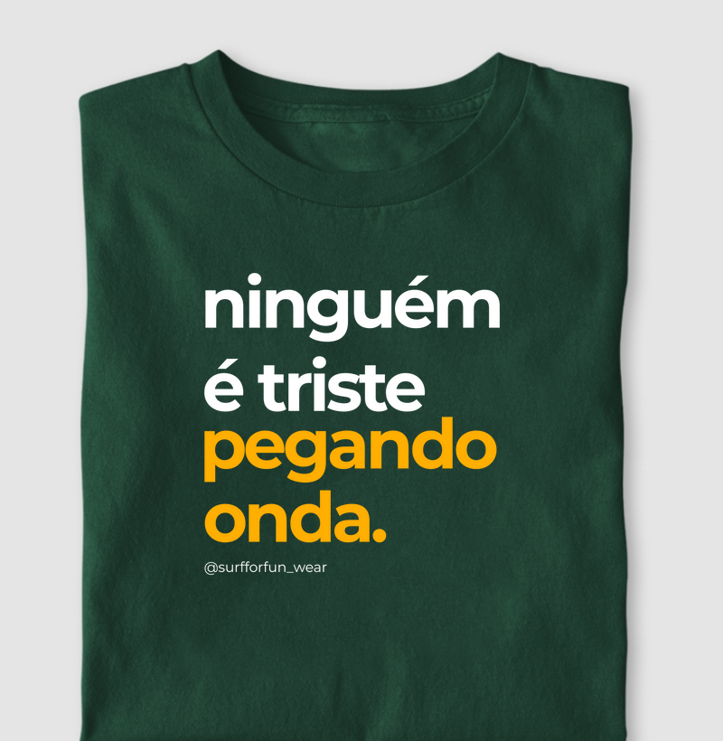 Ninguém é triste pegando onda