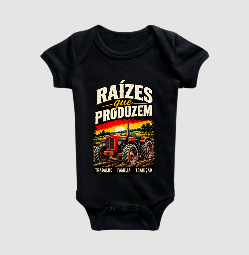 Raízes que produzem - Body Infantil