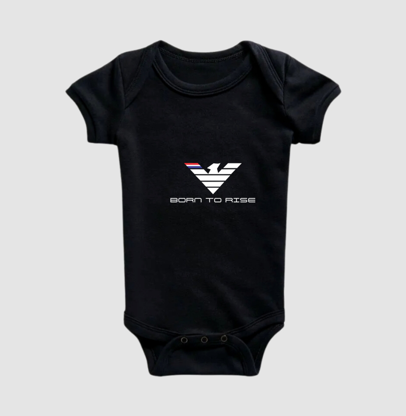 Mais do que uma estampa, esta arte é um símbolo de inspiração para aqueles que sonham grande, lideram com propósito e enfrentam a vida com coragem e determinação. - Body Infantil