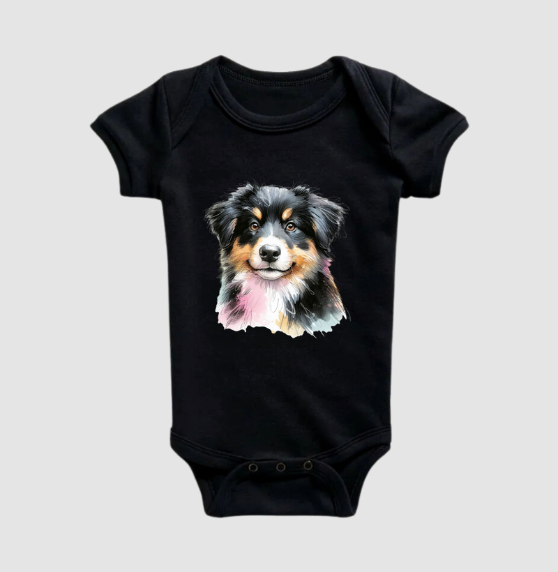 Australian Shepherd Black Tricolor Puppy