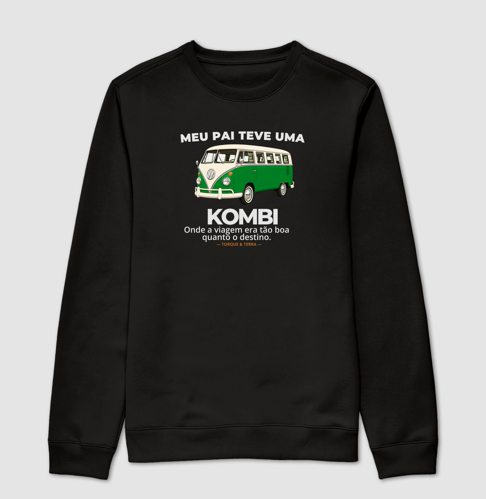 Meu pai teve uma - KOMBI - verde com off-white