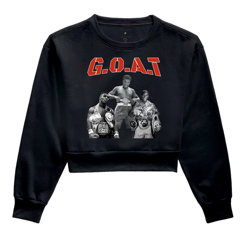 Moletom Cropped Boxing G.O.A.T