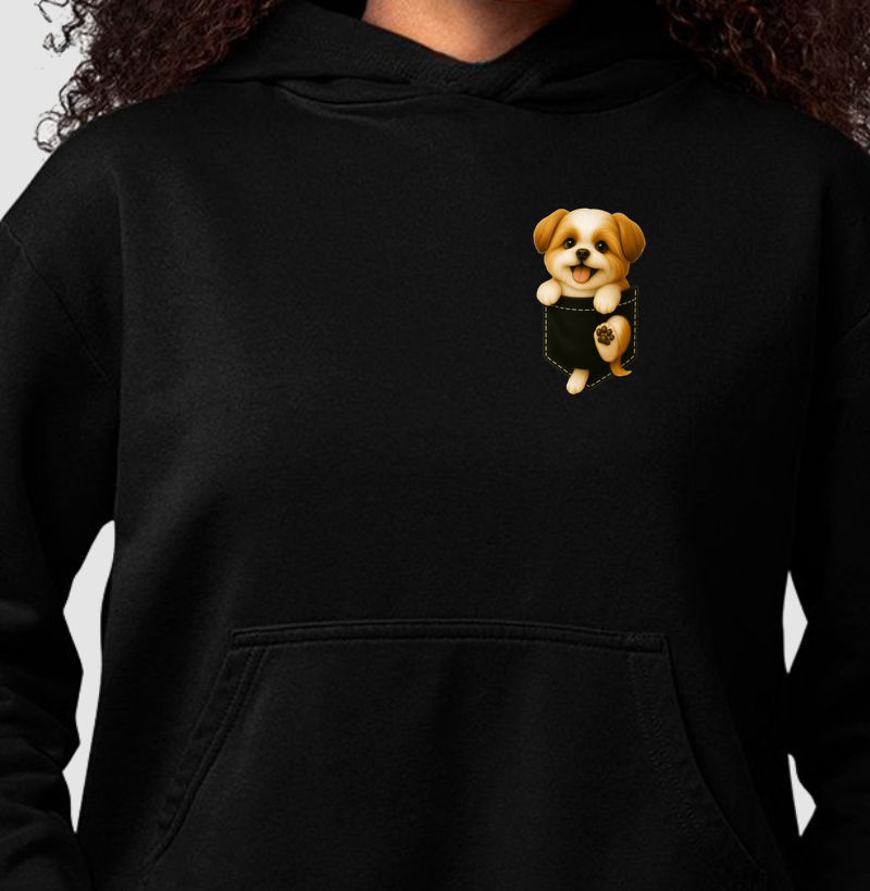 Pocket Black Shih Tzu 