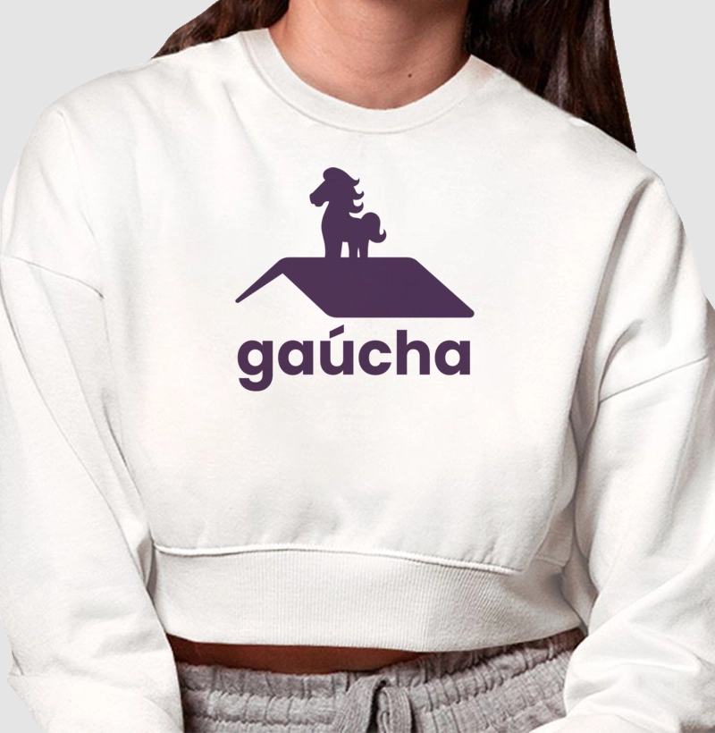 Moletom Cropped Gaúcha