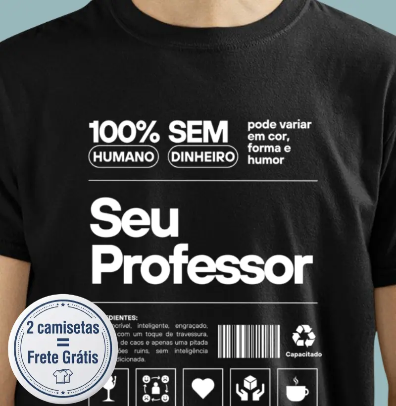 Camiseta Premium Professor/Pedagogo