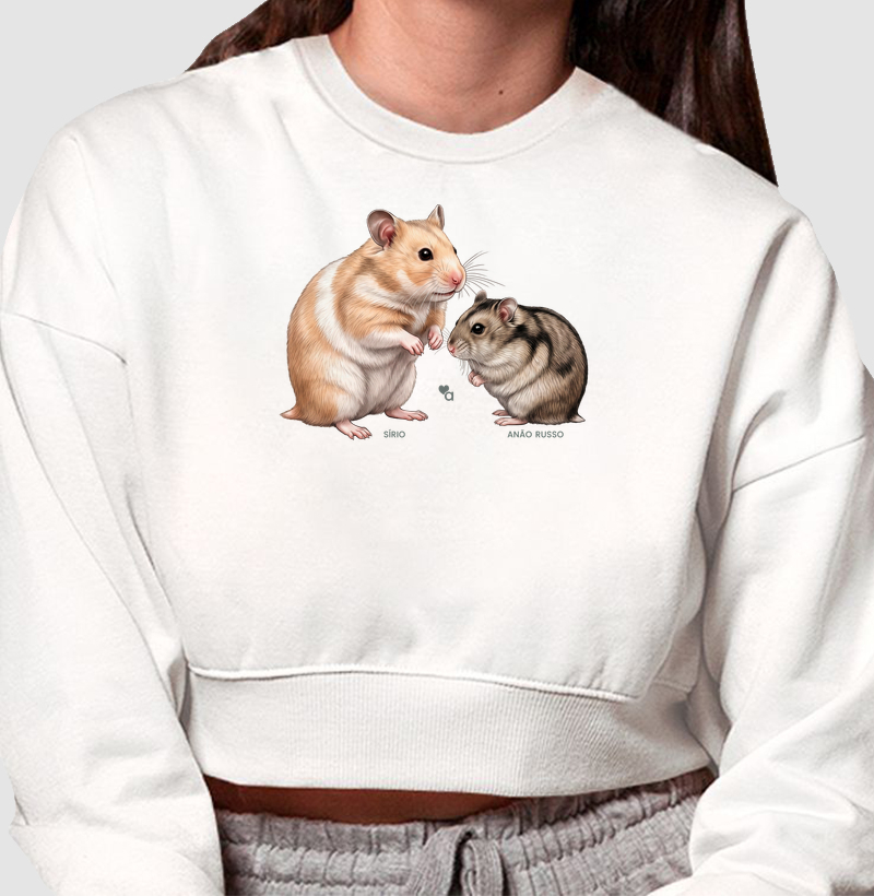 Roedores - Hamsters - Moletom Cropped