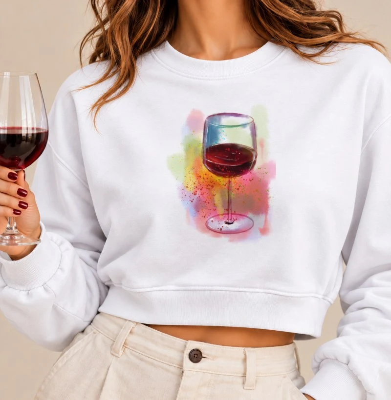 Moletom Cropped Taça Color - Cropped Moletom