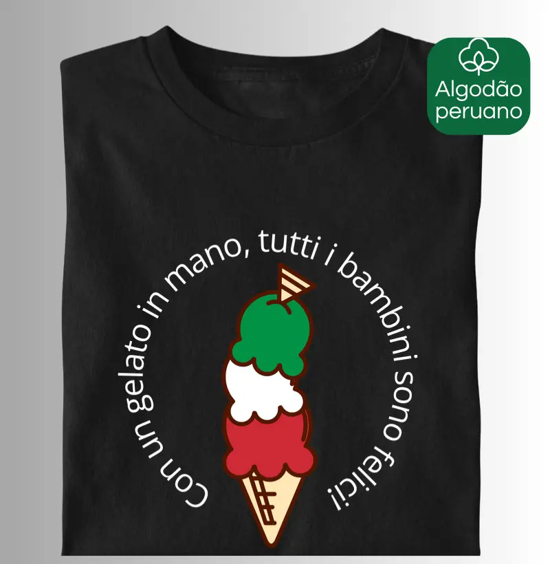 Con un gelato in mano!