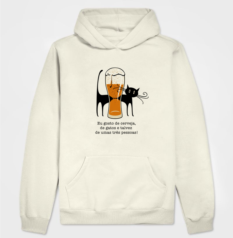 Gosto de cerveja, de gatos e talvez de umas três pessoas