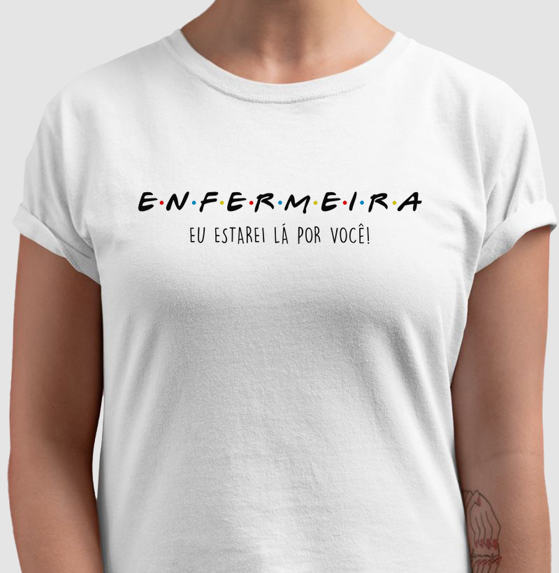 Estampa Enfermeira Friends Branca