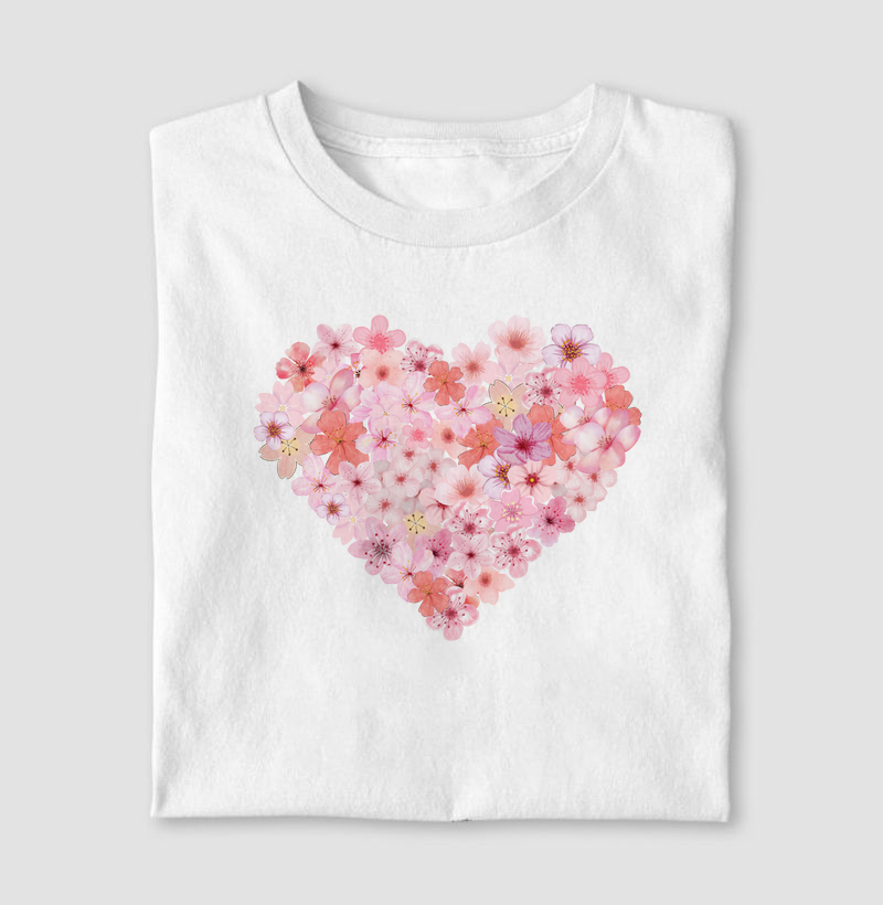 Coração de Flor de Cerejeira