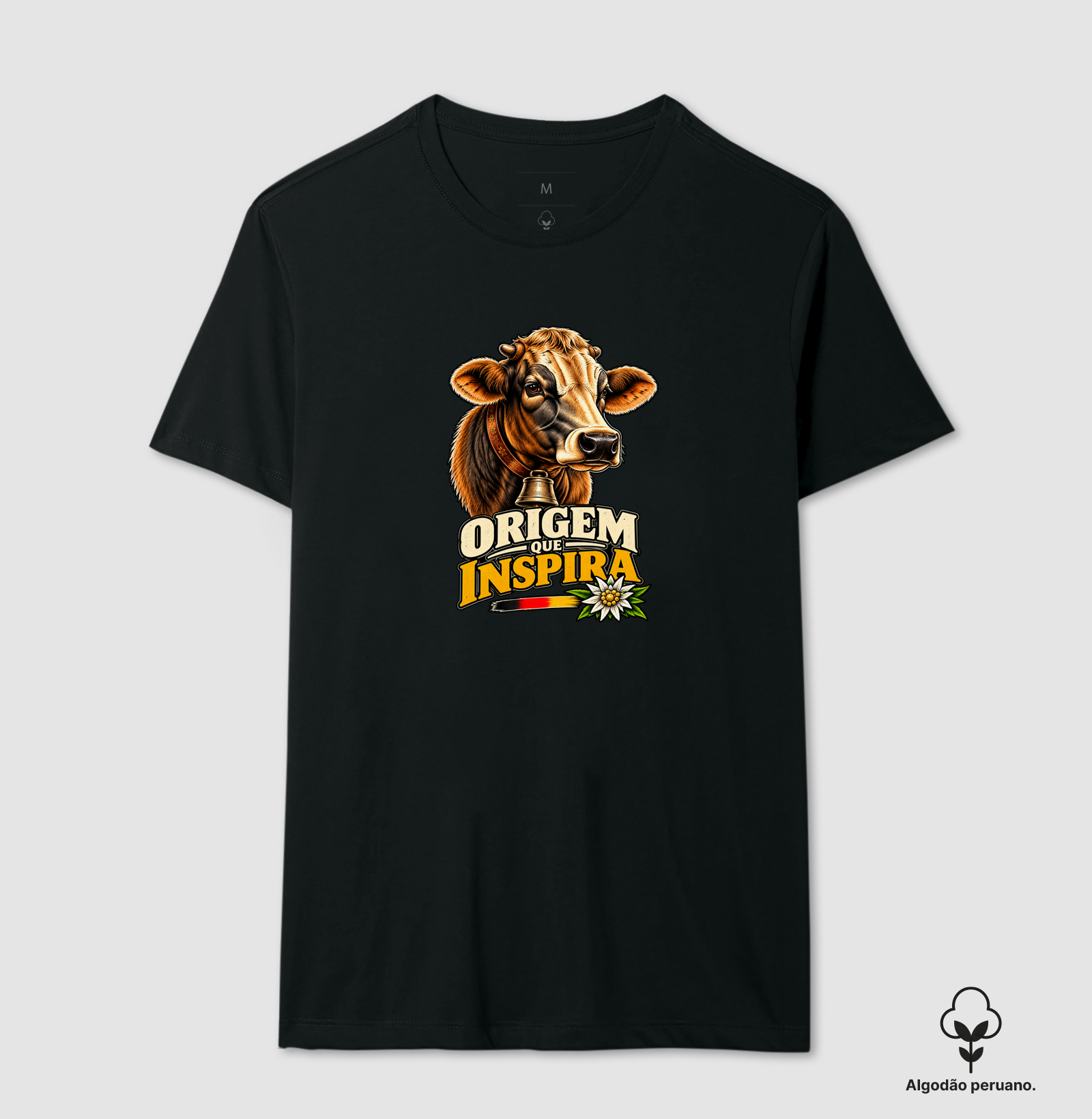 Origem que inspira - Camiseta Algodão Peruano