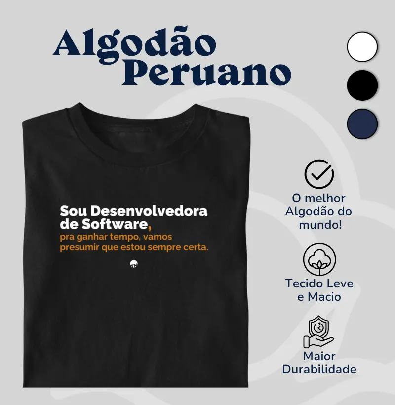 Camiseta Programadora Sempre Certa