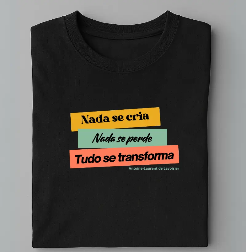 Nada se crie, tudo se transforma - Lavoisier