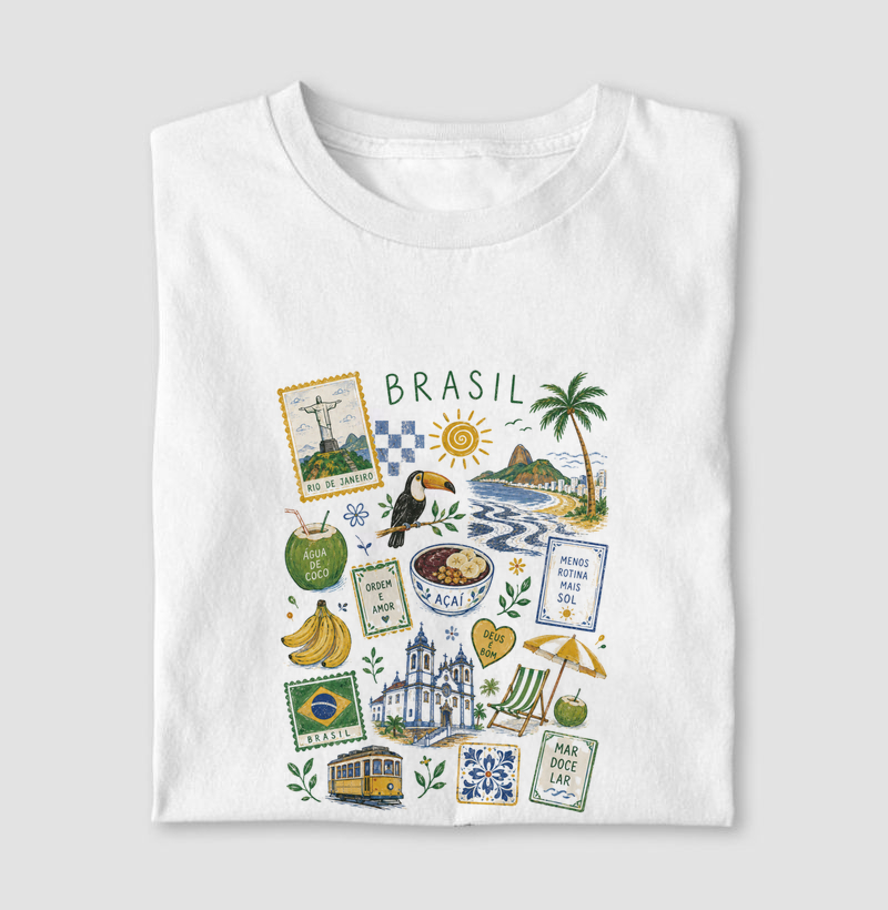 Camiseta Postcard Brasil | AMMAR