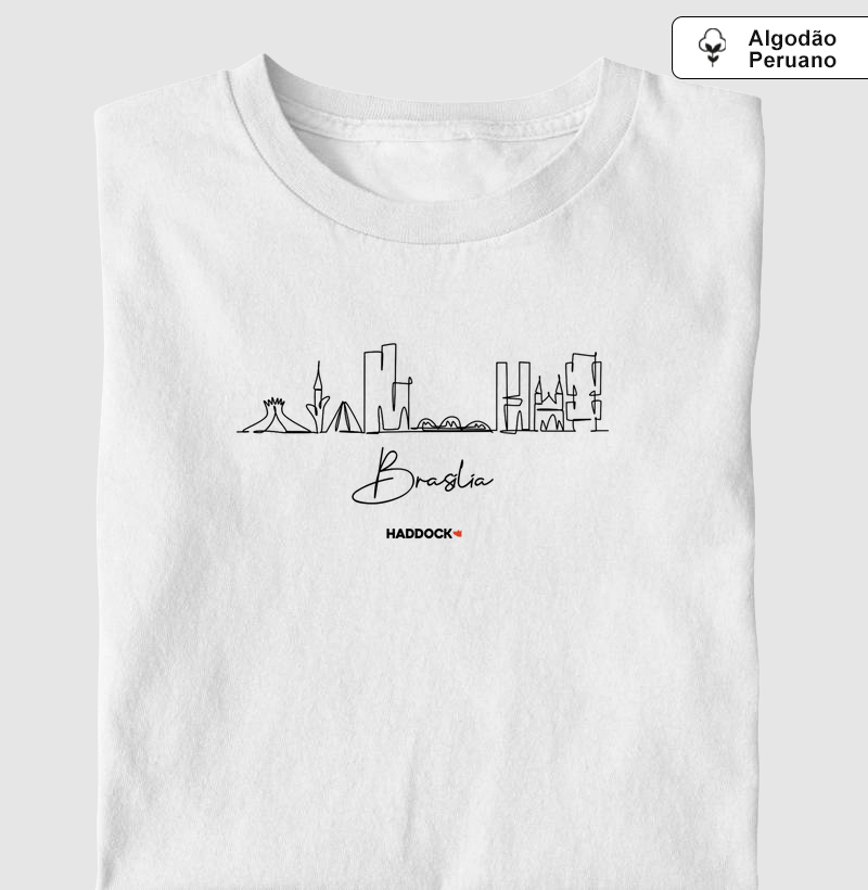 Camiseta Brasília Linha Contínua
