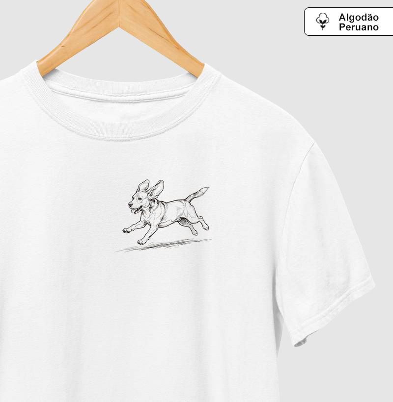 Beagle - Desenho - Camiseta Algodão Peruano