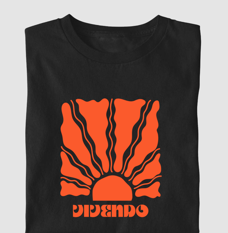 Camiseta com estampa "Vivendo"- 100% algodão