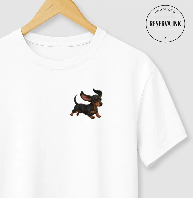 Dachshund Preto Minimalista