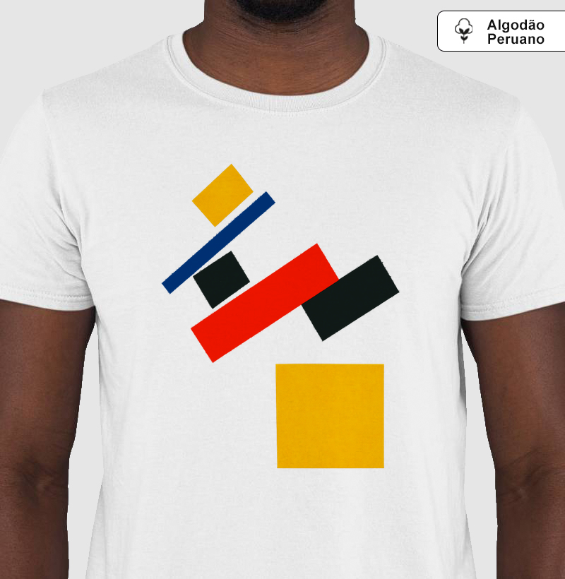 Camiseta Arte Geométrica Minimalista | Algodão Peruano Premium