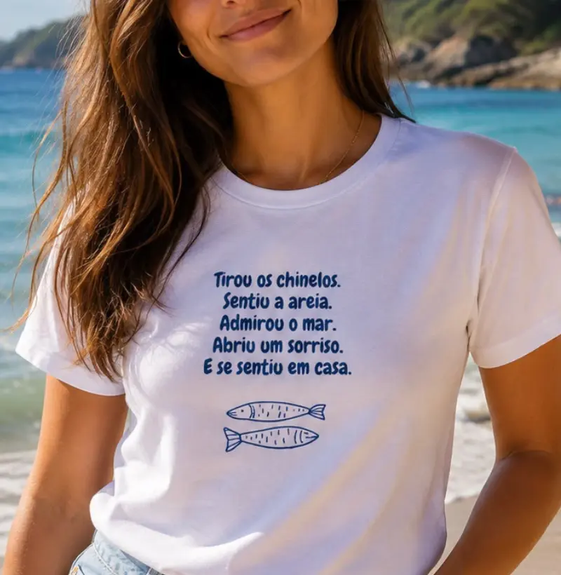 Tirou os chinelos